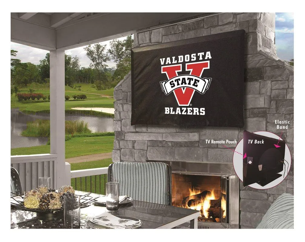 Valdosta State Blazers Black Breathable Water Resistant Vinyl TV Cover