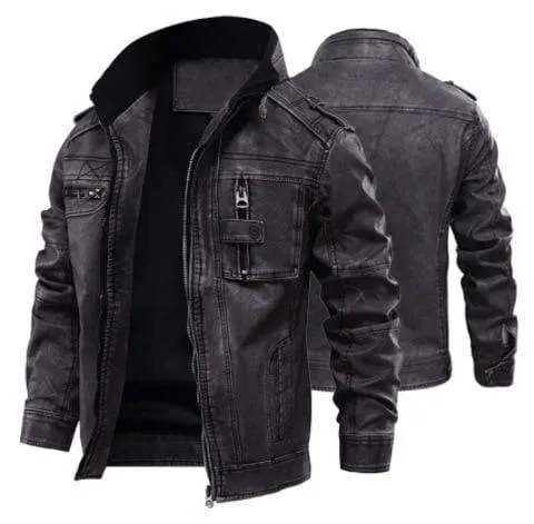 Velvet Leather Collar Jackets