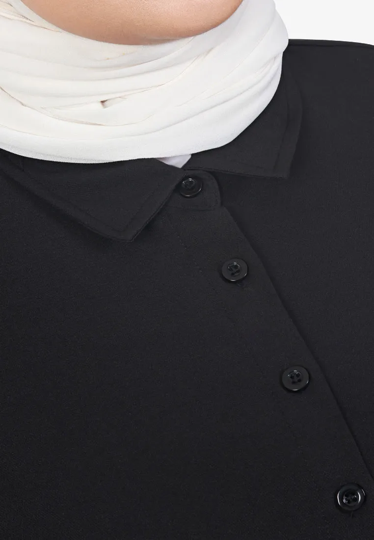 Wakely Basic Professional Work Shirt - Black