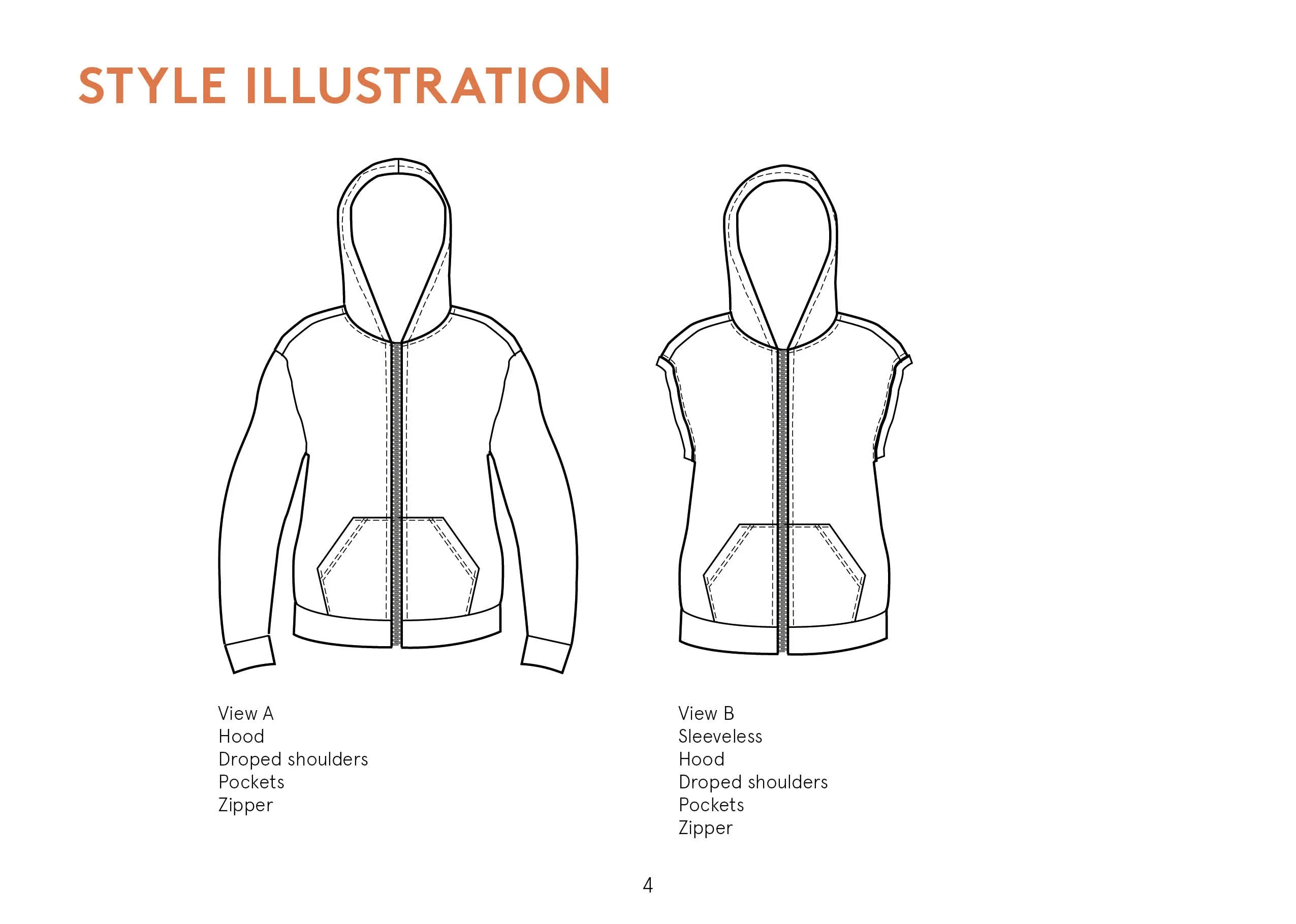 Zipper Hoodie - Sewing Pattern | Wardrobe By Me